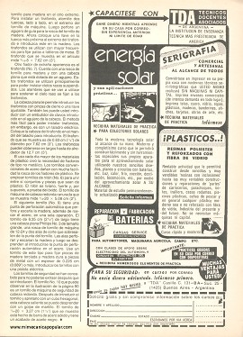 Guía para elegir el tornillo para cada trabajo - Noviembre 1987