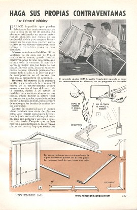 Haga Sus Propias Contraventanas - Noviembre 1955