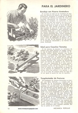Para el Jardinero - Octubre 1961