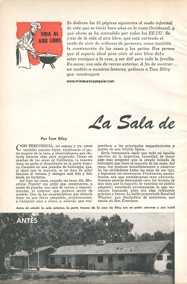 La Sala de Recreo al Aire Libre - Junio 1958