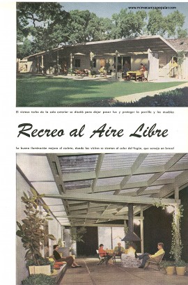 La Sala de Recreo al Aire Libre - Junio 1958