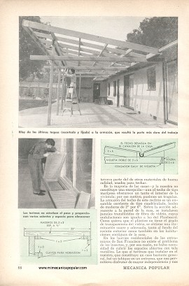 La Sala de Recreo al Aire Libre - Junio 1958