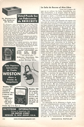 La Sala de Recreo al Aire Libre - Junio 1958