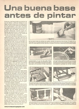 Una buena base antes de pintar - Junio 1984
