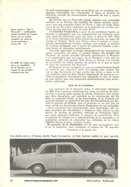 Cómo Serán los Coches del 62 - Octubre 1961