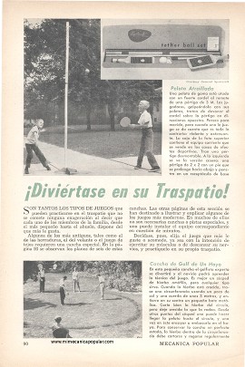 ¡Diviértase en su Traspatio! - Junio 1956