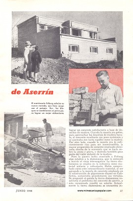 La Edificación con Concreto de Aserrín - Junio 1948