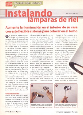 Instalando l&aacute;mparas de riel - Octubre 1997