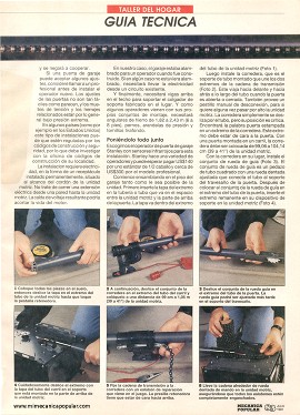 Instalando un operador de puerta de garaje - Julio 1994