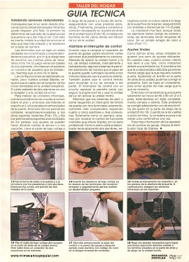 Instalando un operador de puerta de garaje - Julio 1994