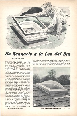 No renuncie a la luz del día - Diciembre 1958