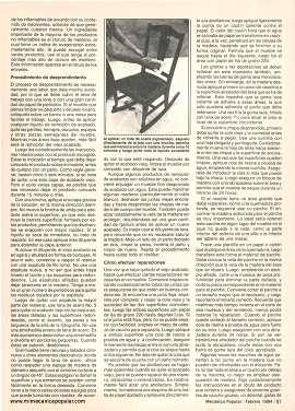 D&eacute;les nueva vida a sus muebles - Febrero 1984