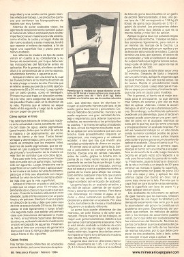 D&eacute;les nueva vida a sus muebles - Febrero 1984