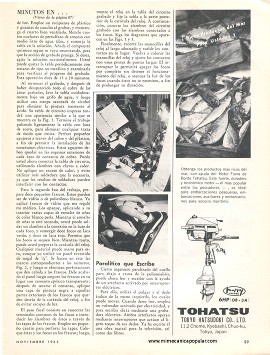 Reloj el&eacute;ctrico - Minutos en Colores - Noviembre 1962