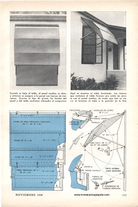 Toldo Barato A Prueba de Tormentas - Noviembre 1958