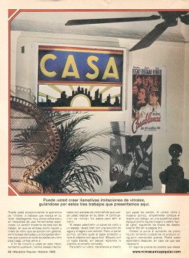 Cree y Haga sus Vitrales - Octubre 1980