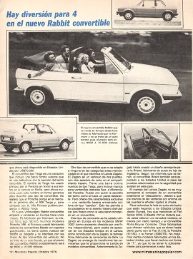 El regreso del convertible - Octubre 1979