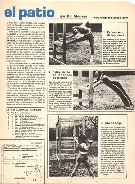 Gimnasio para el patio - Diciembre 1979
