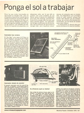 Ponga el sol a trabajar - Diciembre 1978
